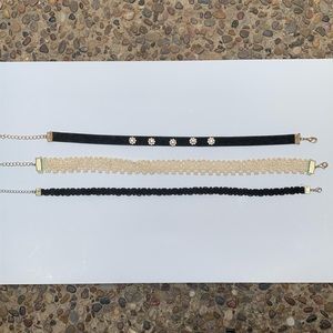 Cute Set of 3 Choker Necklaces